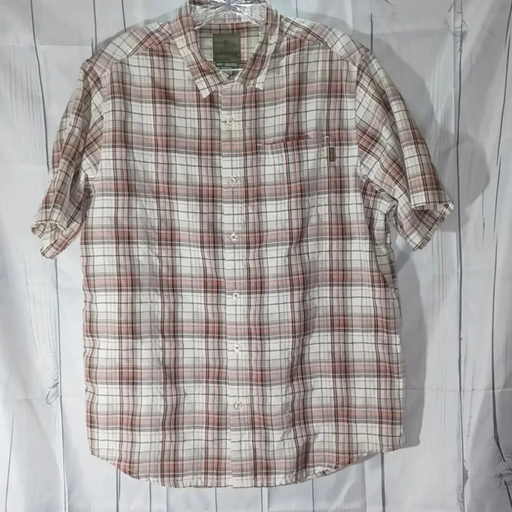 Prana men's plaid button-down shirt